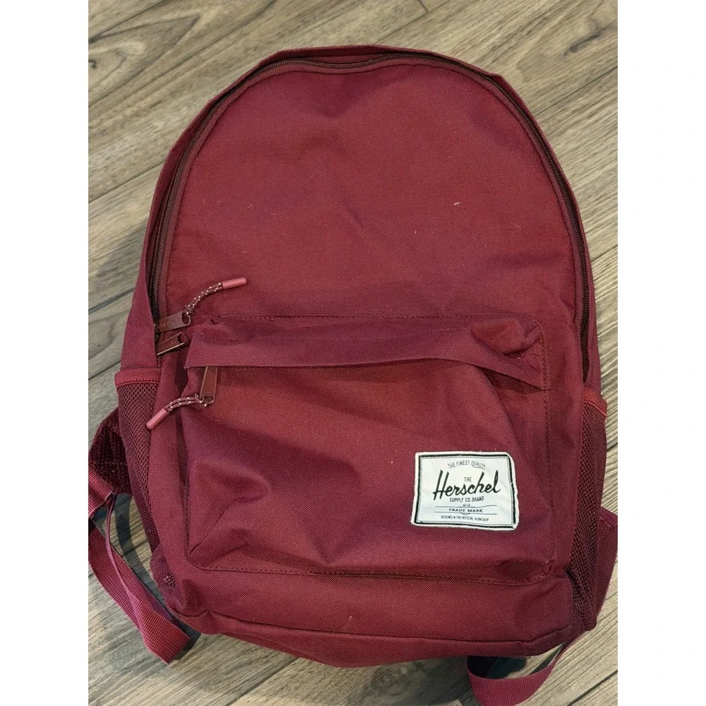 Herschel Supply Co Classic Backpack Burgundy Maroon Canvas School Travel Bag